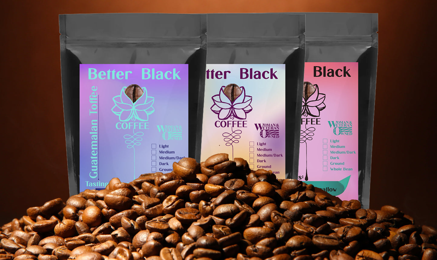 3 Pack Sampler of Better Black Coffee